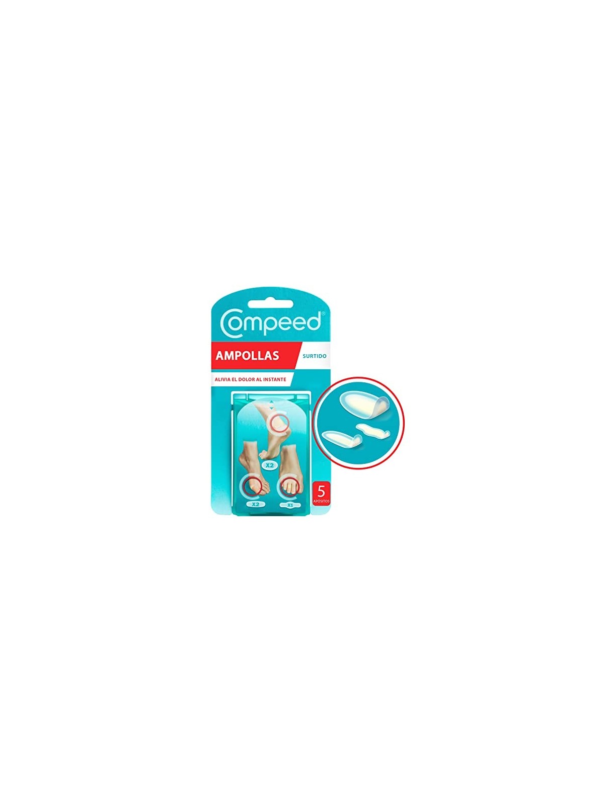 Compeed VESCICHE assortiti 3 misure 5 medicazioni unisex