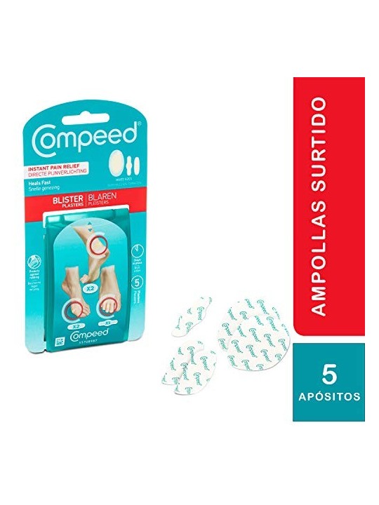 Compeed VESCICHE assortiti 3 misure 5 medicazioni unisex