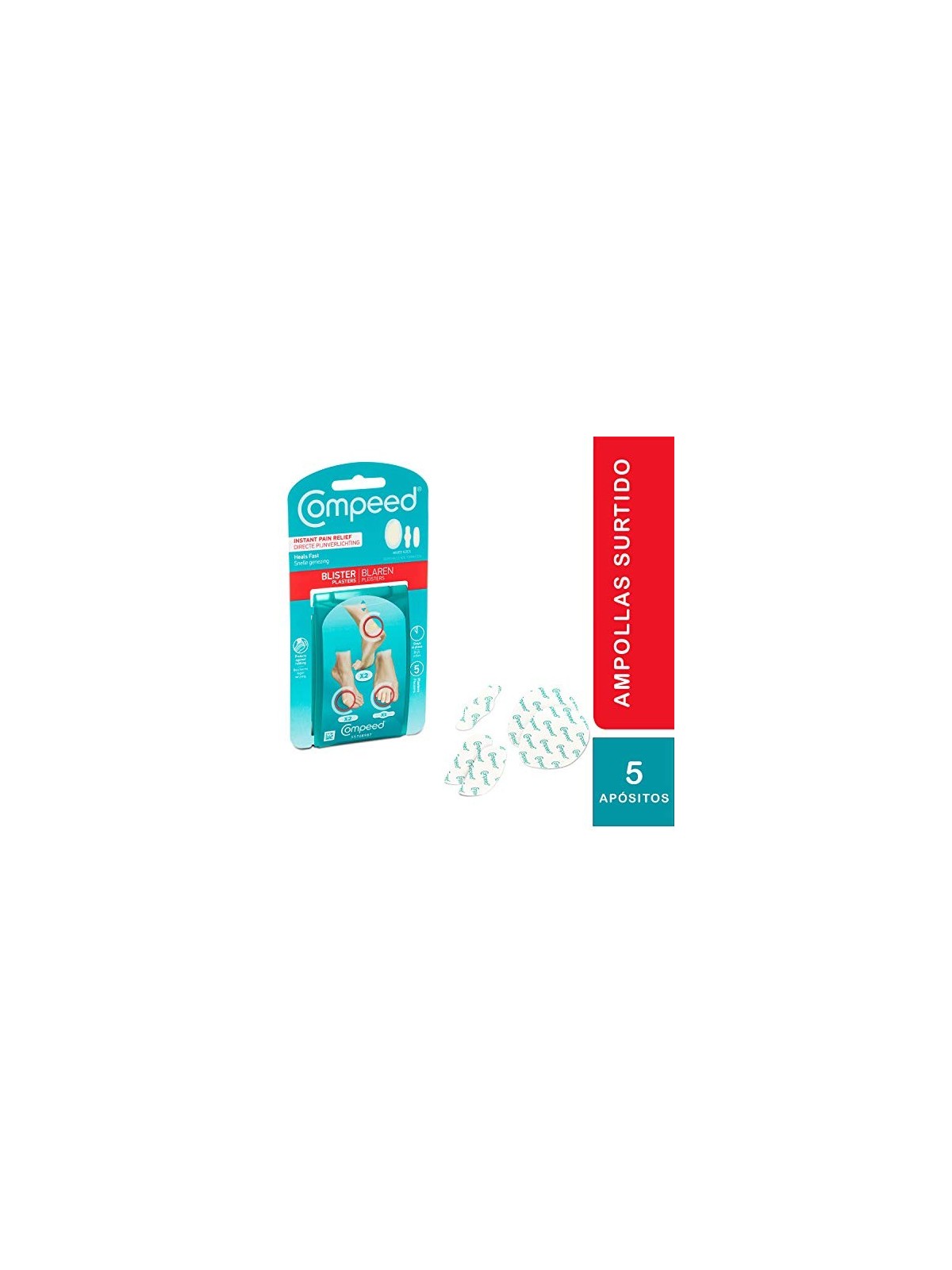 Compeed VESCICHE assortiti 3 misure 5 medicazioni unisex