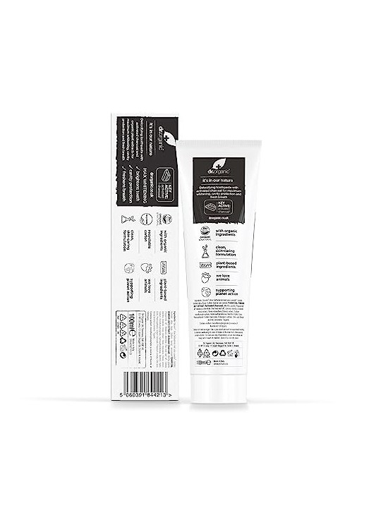 Dentifricio al carbone Dr Organic CARBN