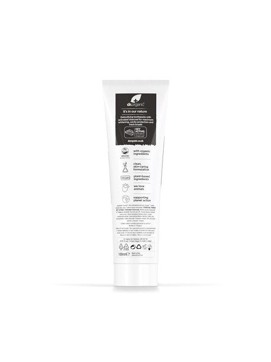 Dentifricio al carbone Dr Organic CARBN