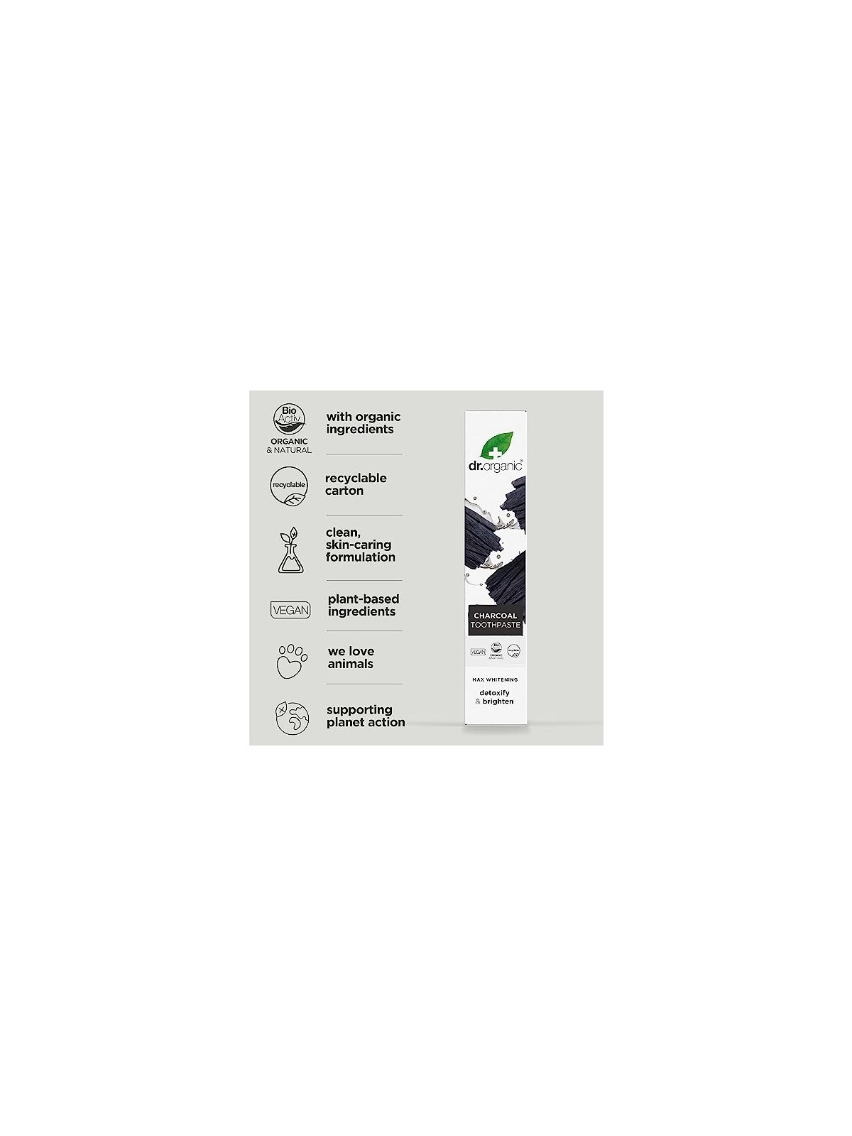 Dentifricio al carbone Dr Organic CARBN