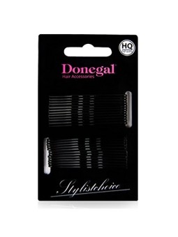 DONEGAL Fermacapelli Nero 5cm 24 pz 5091