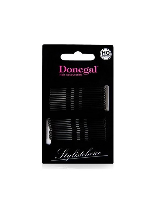 DONEGAL Fermacapelli Nero 5cm 24 pz 5091