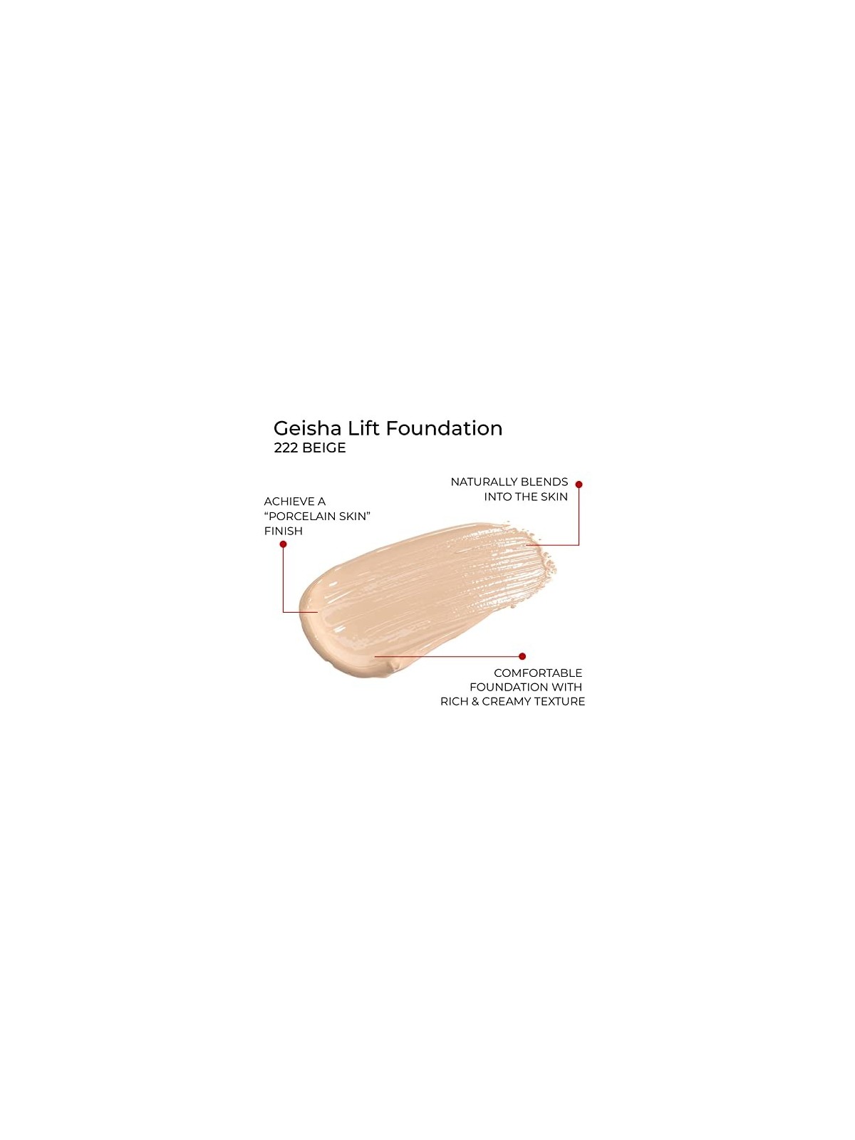 Geisha Lift Fondotinta Crema Lifting 222 30ml donna