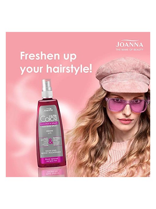 JOANNA Ultra Color System Hair Rinse Spray Pink spray risciacquo donando una sfumatura rosa Rosa 150ml