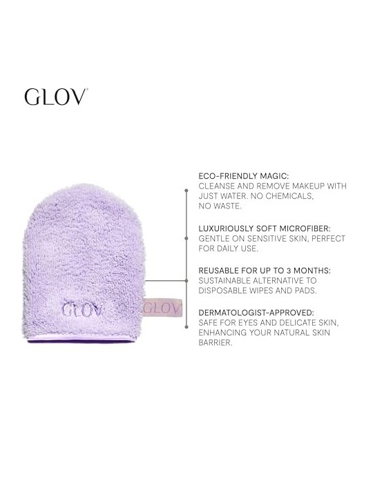 GLOV OnTheGo Makeup Remover Guanto per la rimozione del trucco Very Berry
