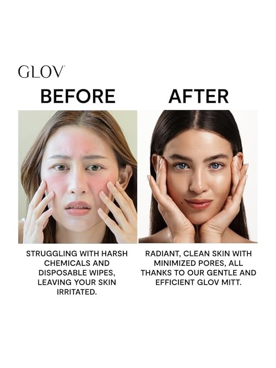 GLOV OnTheGo Makeup Remover Guanto per la rimozione del trucco Very Berry