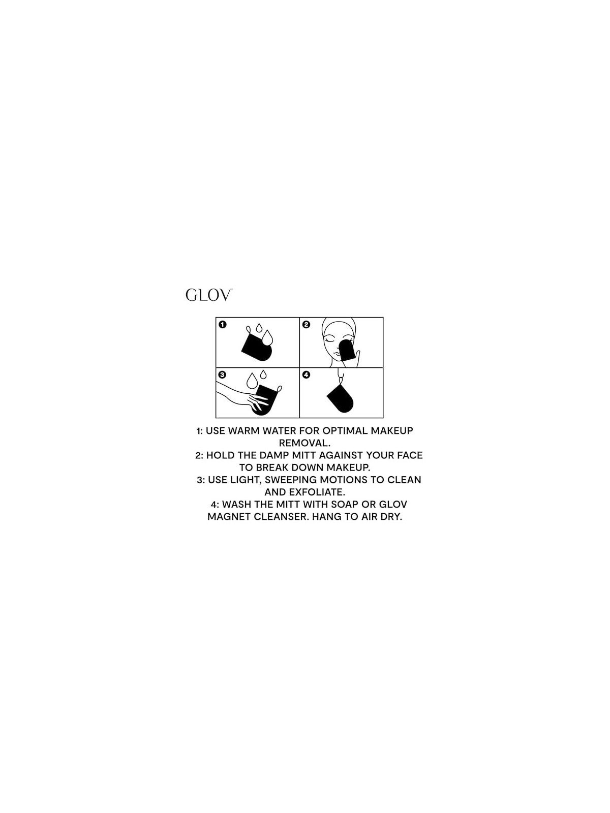 GLOV OnTheGo Makeup Remover Guanto per la rimozione del trucco Very Berry