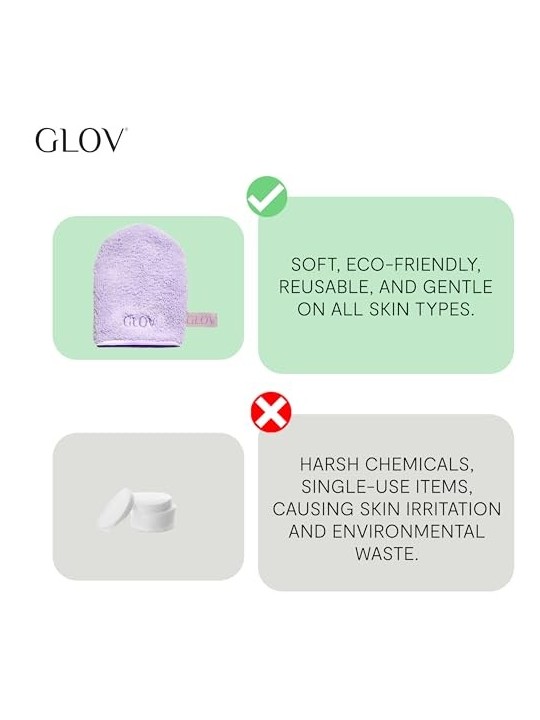 GLOV OnTheGo Makeup Remover Guanto per la rimozione del trucco Very Berry