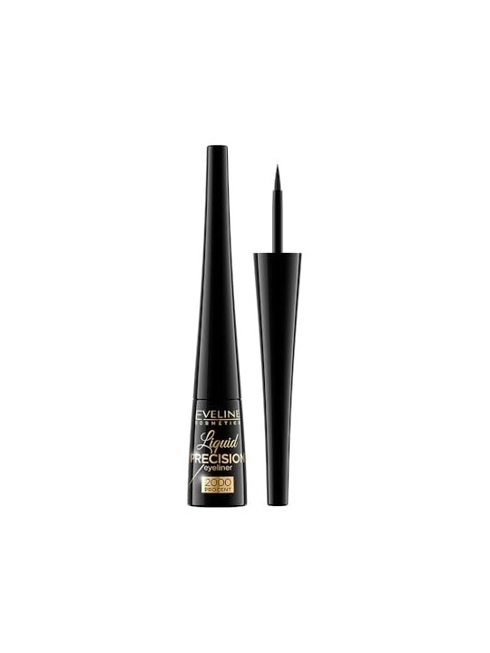 Eyeliner waterproof Eveline Cosmetics Liquid Precision 2000 4 ml Black Matt
