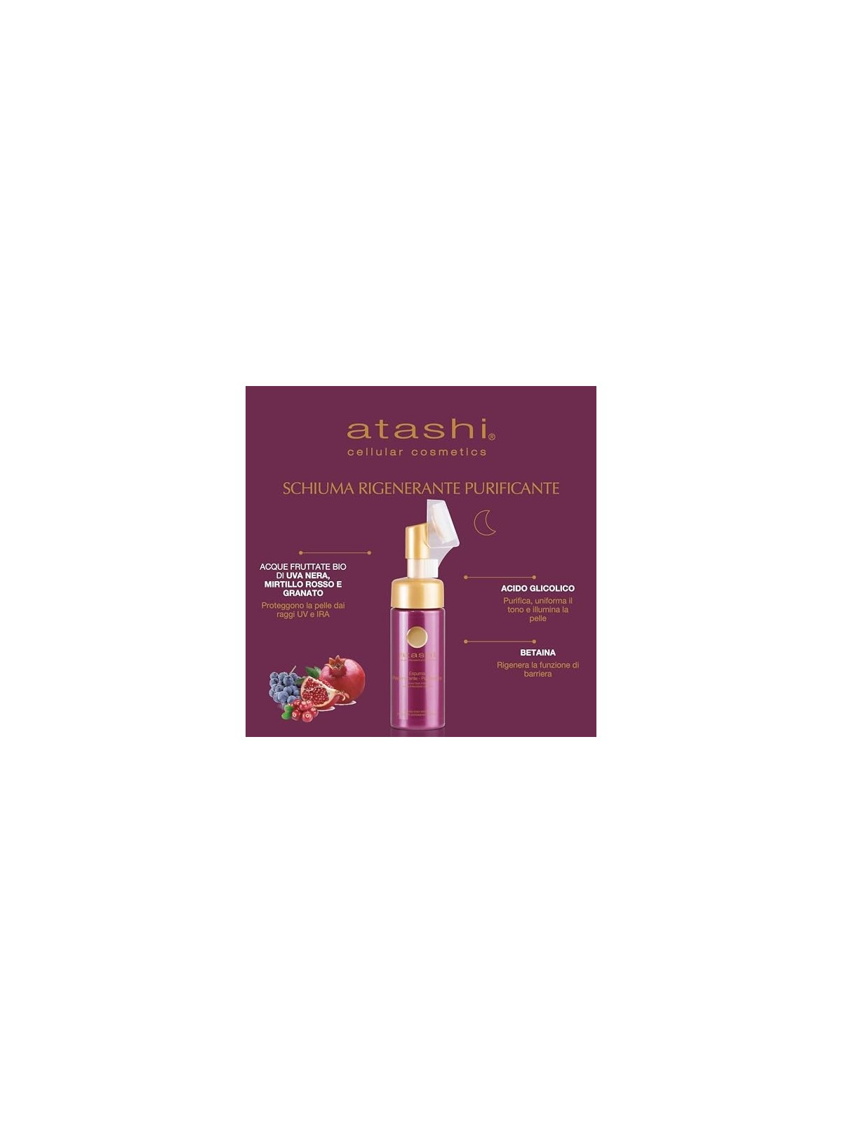 Espuma Purificante Atashi DIFESA DELLA PELLE CELLULARE ANTIOSSIDANTE 150ml