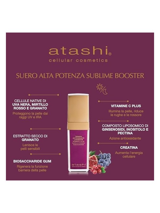 Siero Vitamina C Atashi Difesa Cellulare Antiossidante 30ml Donna