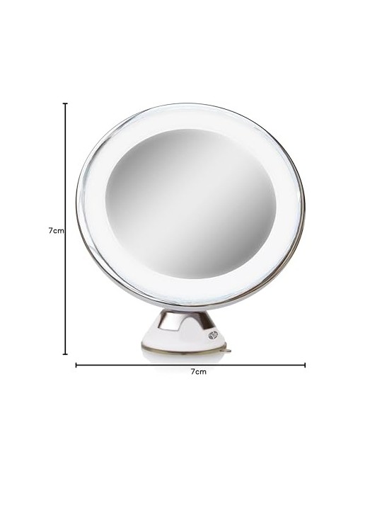 RioBeauty Specchio per il trucco LED multiuso