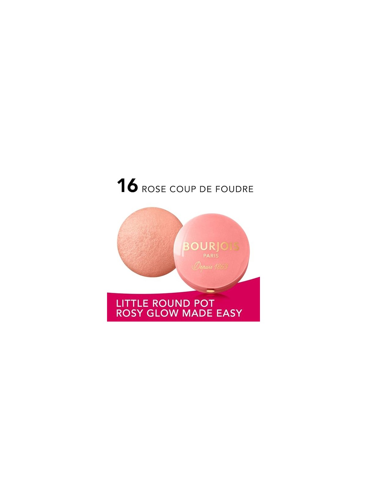 Bourjois Fard Pastello Fard Blush 25g 16 Rose Coup de Foudre
