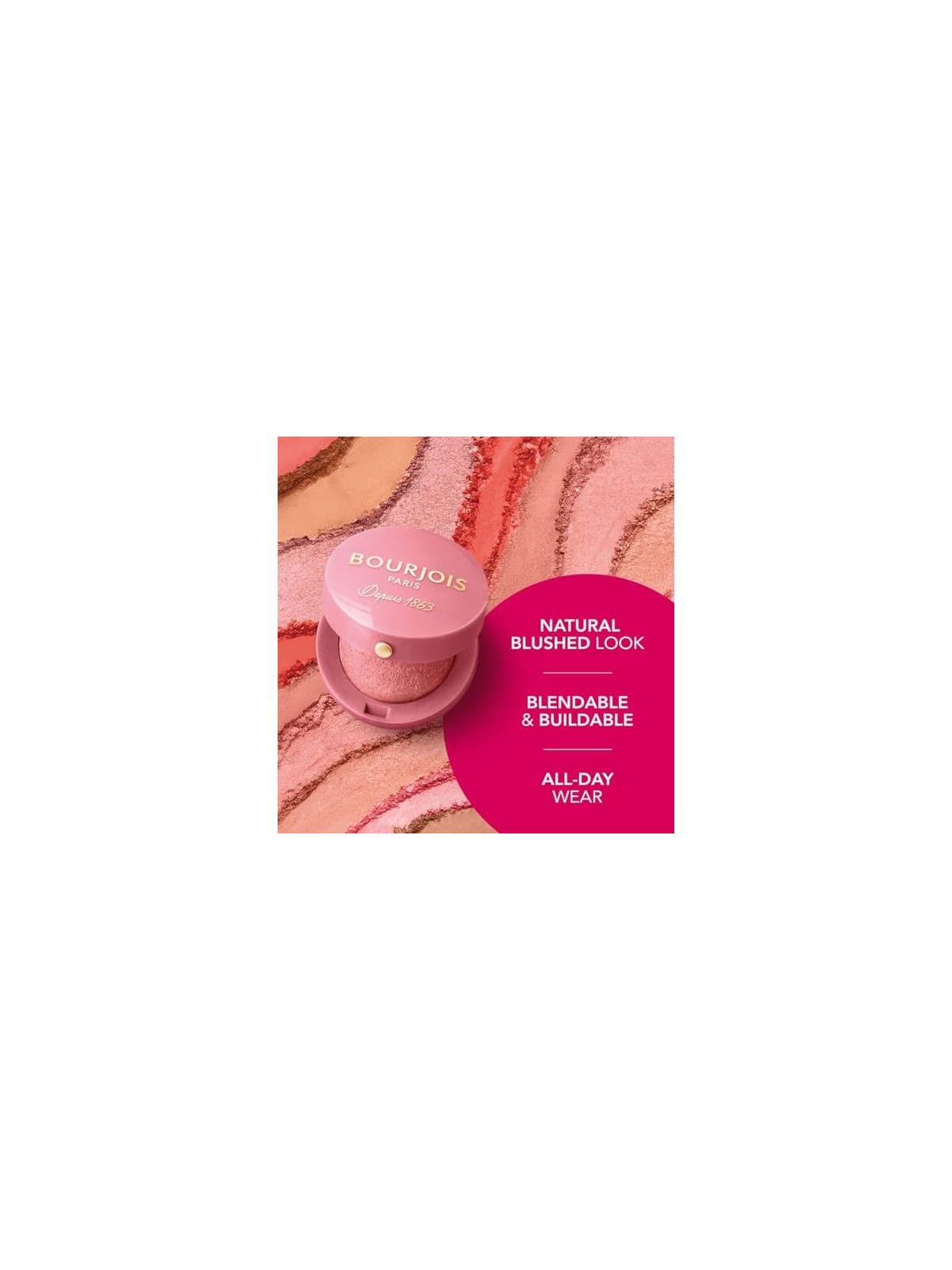 Bourjois Fard Pastello Fard Blush 25g 16 Rose Coup de Foudre
