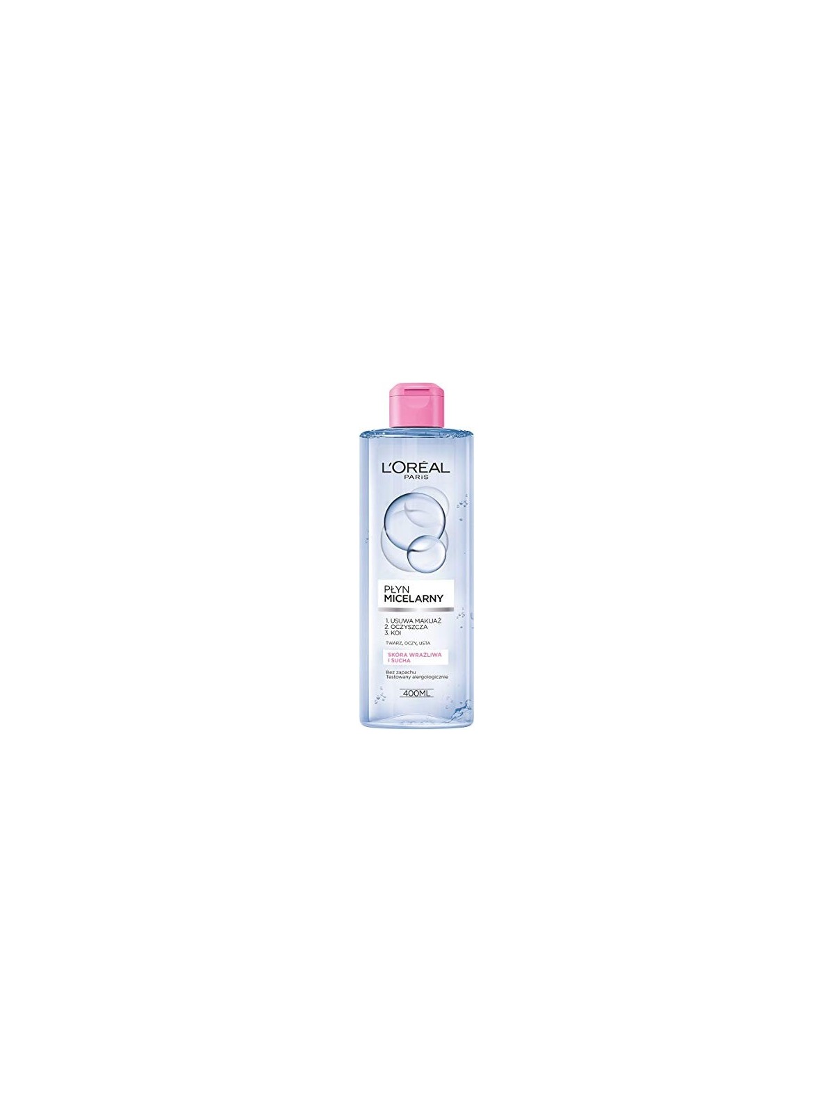 Fluido micellare per pelli sensibili e secche 400ml