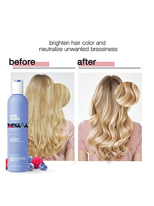 Shampoo Milk Shake Silver Shine Light per capelli platinati e grigi
