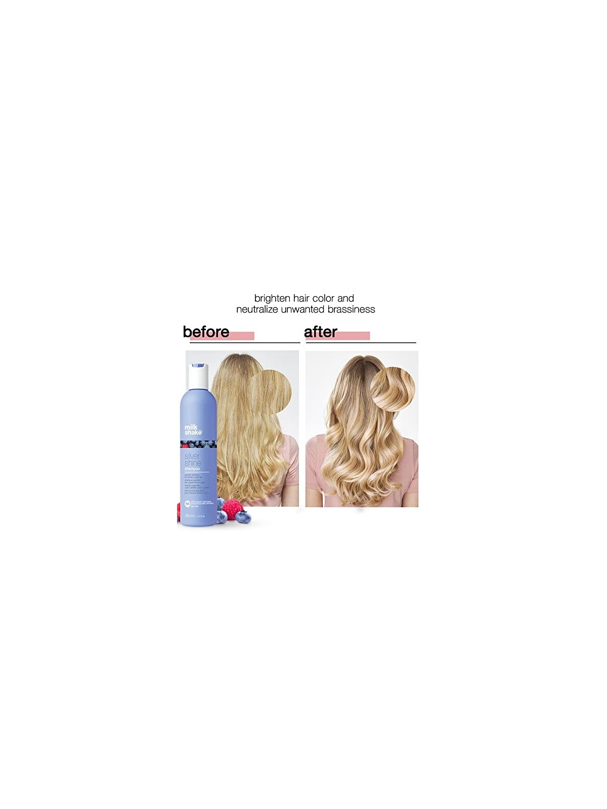 Shampoo Milk Shake Silver Shine Light per capelli platinati e grigi