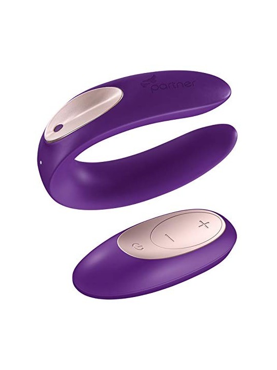SATISFYER DOUBLE PLUS VIBRATORE REMOTO VIOLA CON TELECOMANDO 1UN
