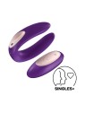 SATISFYER DOUBLE PLUS VIBRATORE REMOTO VIOLA CON TELECOMANDO 1UN