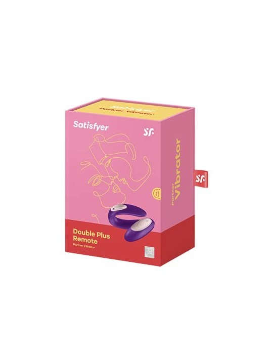 SATISFYER DOUBLE PLUS VIBRATORE REMOTO VIOLA CON TELECOMANDO 1UN