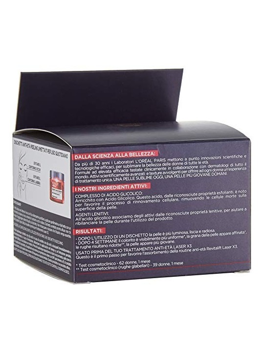 Revitalift Laser X3 Acido Glicolico AntiEt PeelOff Pads 30 pezzi
