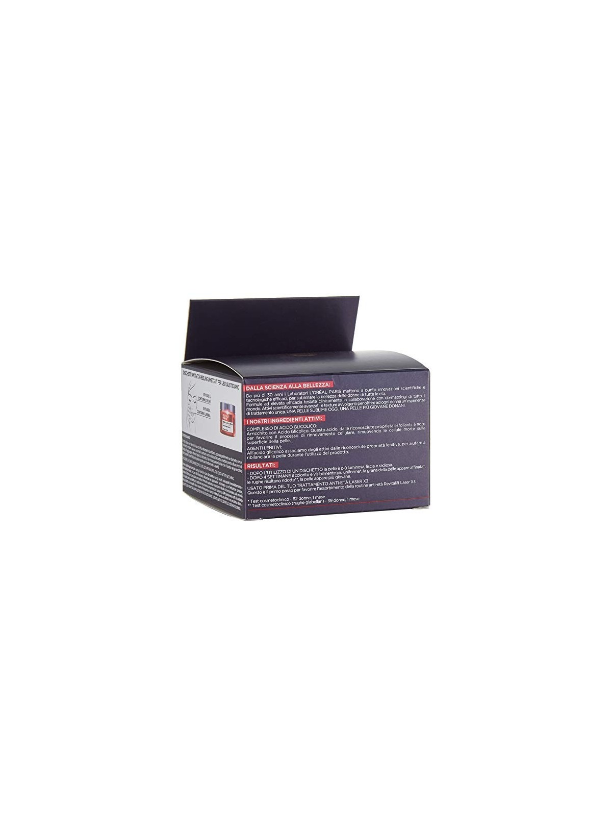 Revitalift Laser X3 Acido Glicolico AntiEt PeelOff Pads 30 pezzi