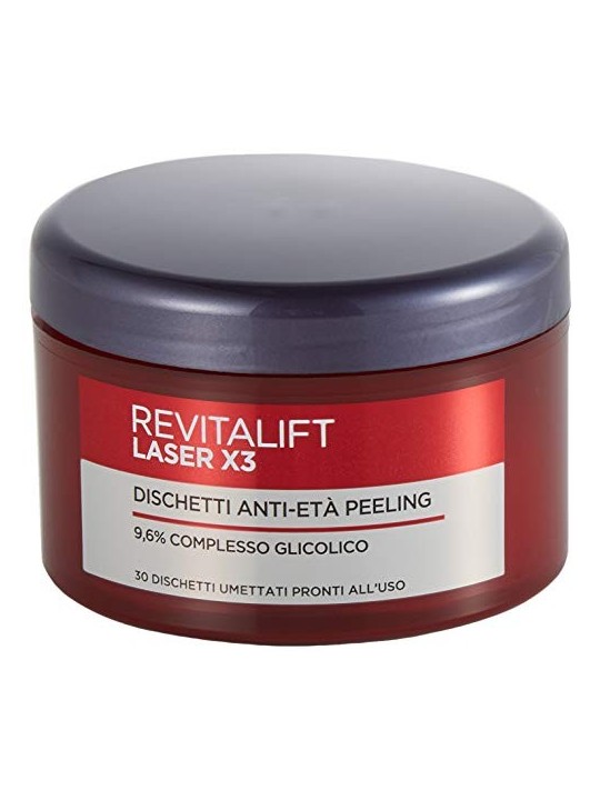 Revitalift Laser X3 Acido Glicolico AntiEt PeelOff Pads 30 pezzi