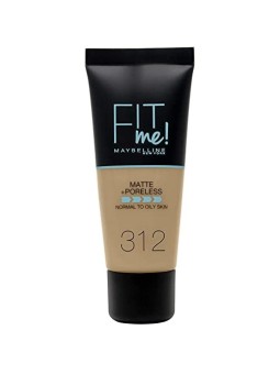 Fondotinta Maybelline FIT ME MATTE PORELESS 312-Golden