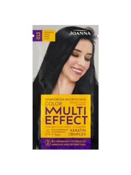 Shampoo colorante JOANNA Multi Effect Keratin Complex 013 Ebony Black 35g