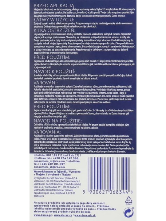 DUREX Gel stimolante orgasmico intenso 10ml