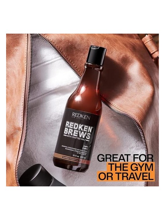 Redken Brews 3 in 1 Shampoo Balsam and Shower Gel 300ml