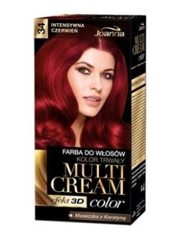 JOANNA Colore per capelli Multi Cream Color 34 Rosso Intenso