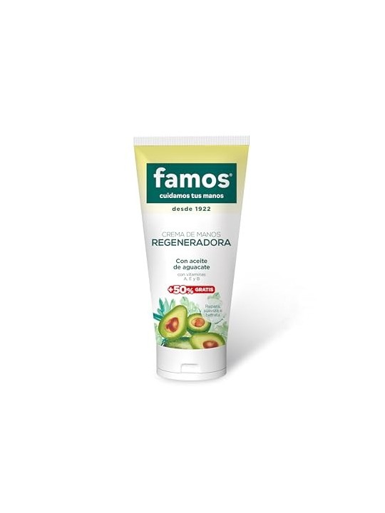 Crema mani rigenerante olio di avocado 75ml unisex Famos