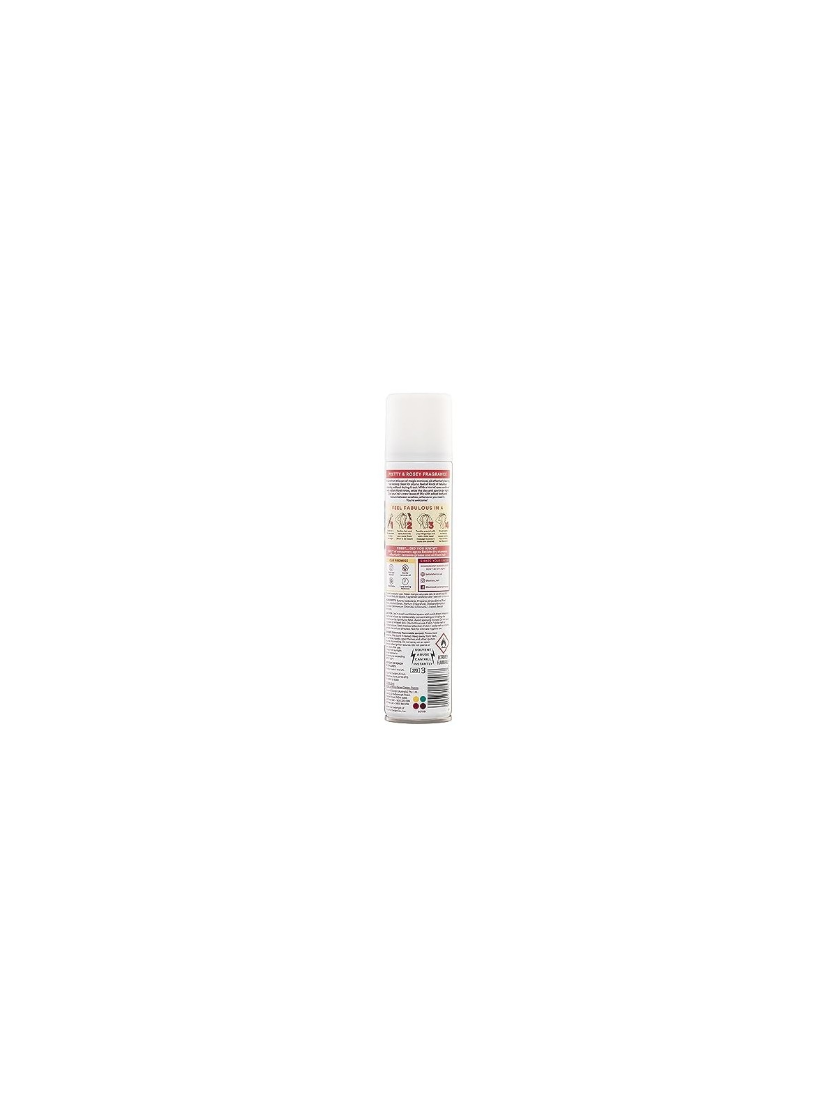 Batiste Dry Shampoo Rose Gold Shampoo per capelli normali con aroma di bergamotto e gelsomino donna 200ml
