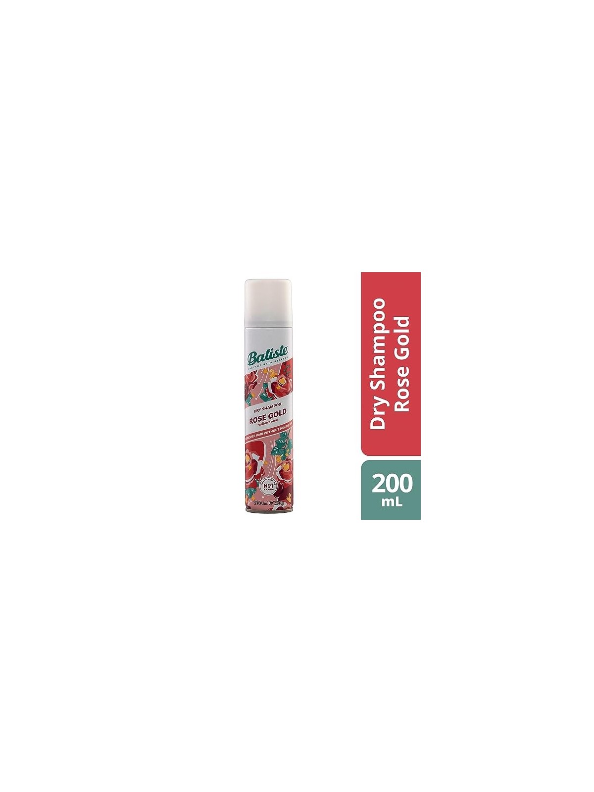 Batiste Dry Shampoo Rose Gold Shampoo per capelli normali con aroma di bergamotto e gelsomino donna 200ml