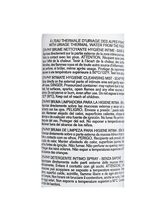 Uriage GynPhy Nebbia per la Pulizia dellIgiene Intima donna 50ml