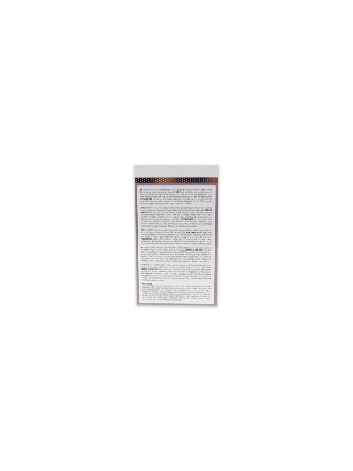 DS Laboratories SpectralCsf Sistema rivitalizzante per capelli rivoluzionario donna 60ml