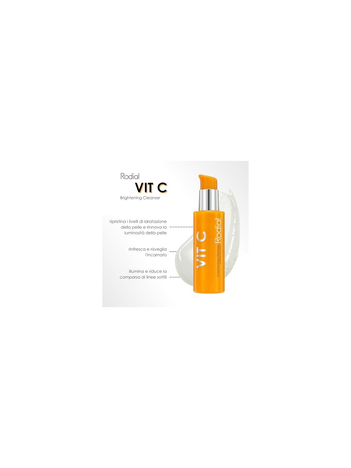 Rodial Vit C Brightening Cleanser donna 135ml Brighten & Renew RODIAL www.essenzetotalstyle.com 