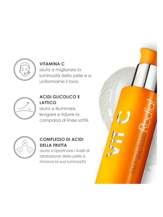 Rodial Vit C Brightening Cleanser donna 135ml Brighten & Renew RODIAL www.essenzetotalstyle.com 