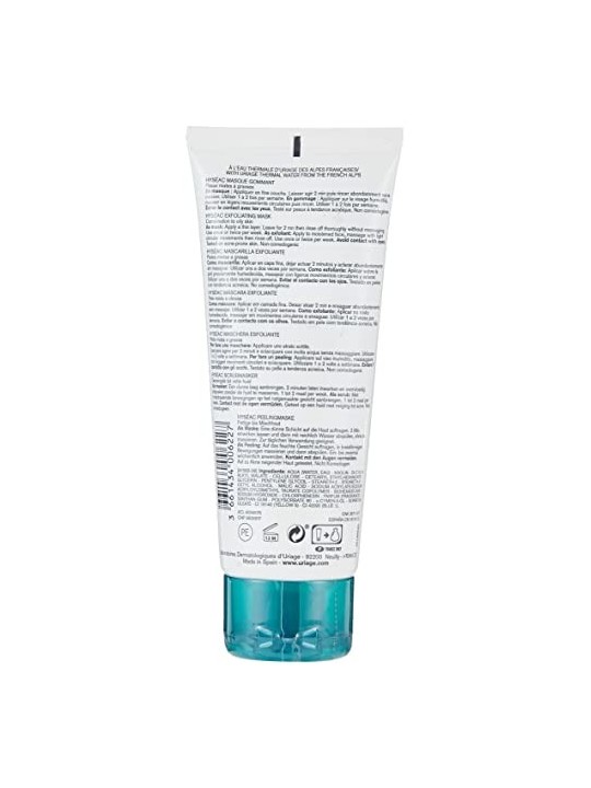 Uriage Hyséac Maschera esfoliante 100ml, pelle luminosa