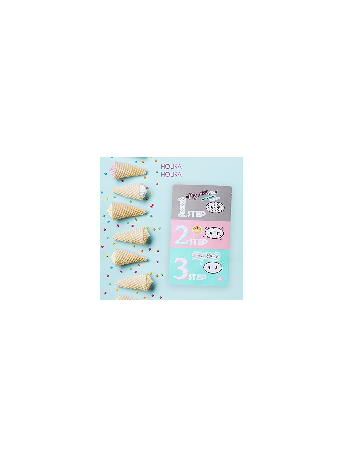 Kit Holika Holika 3 fasi naso maiale donna 70g