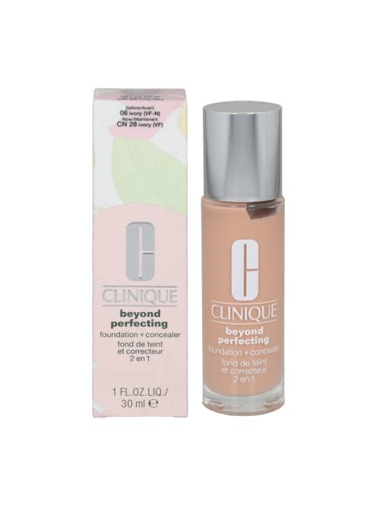 Beyond Perfecting Foundation  Concealer fondotinta altamente coprente e correttore in uno 06 Ivory 30ml