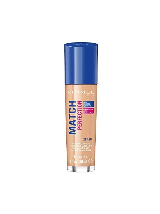 RIMMEL Match Perfection fondotinta SPF20 81 Fair Ivory 30ml