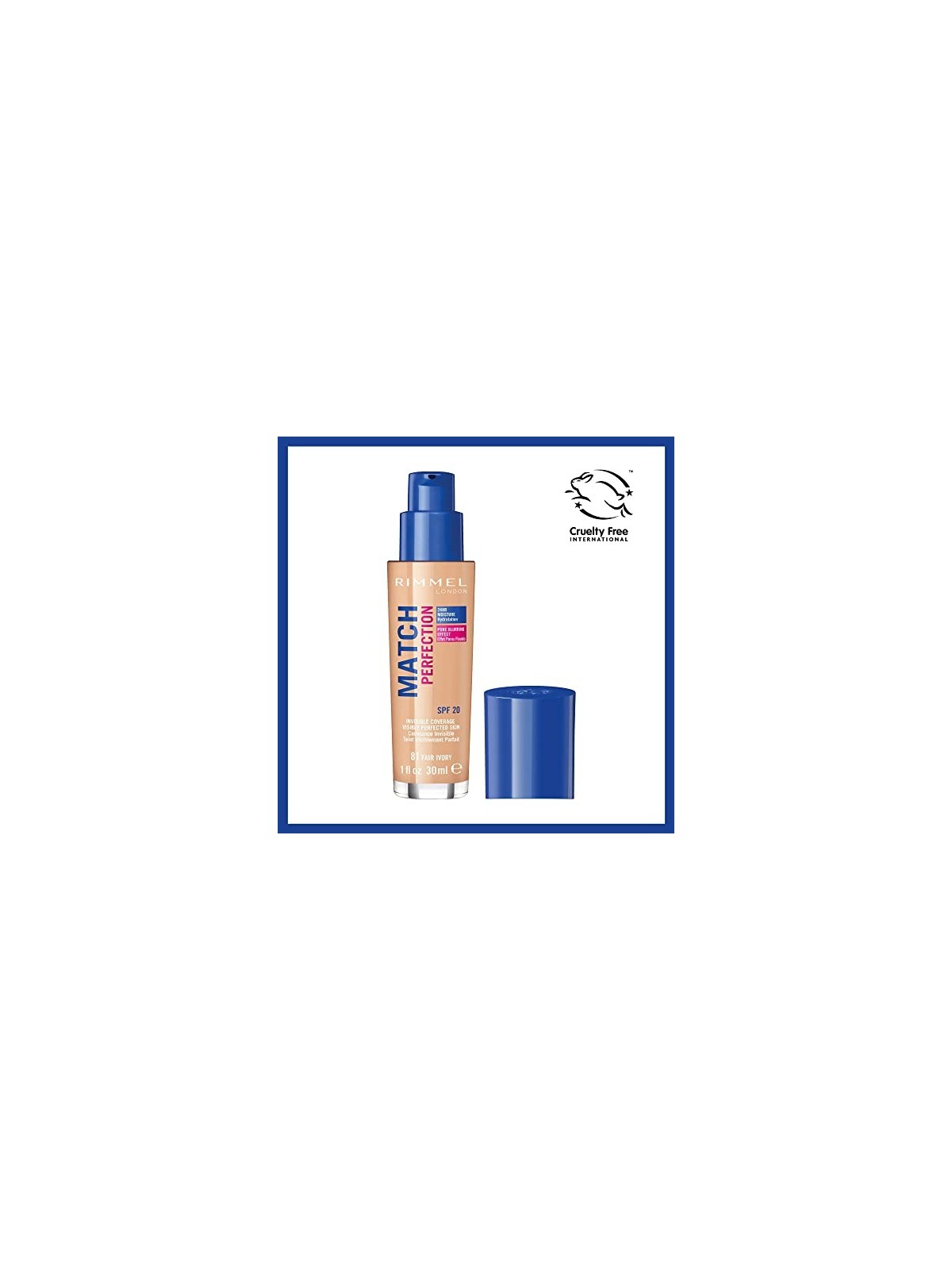 RIMMEL Match Perfection fondotinta SPF20 81 Fair Ivory 30ml