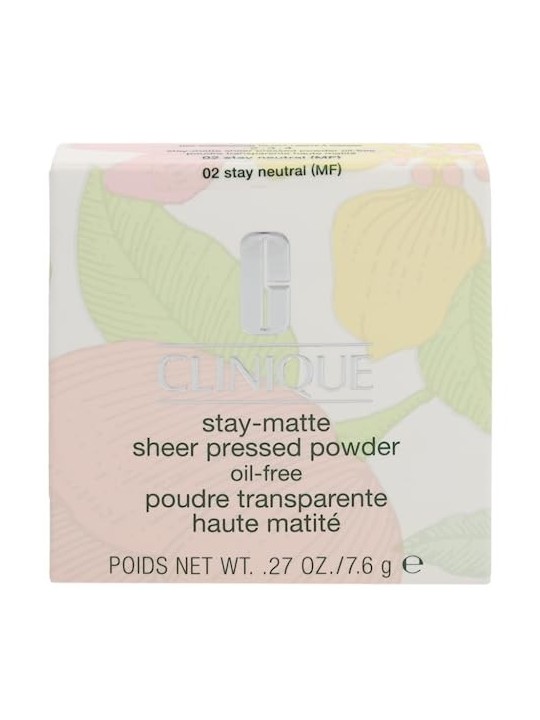 Clinique Stay-Matte Sheer Pressed Powder donna 7,6g 02 Stay Nutral Numero 02 Stay Neutral MF