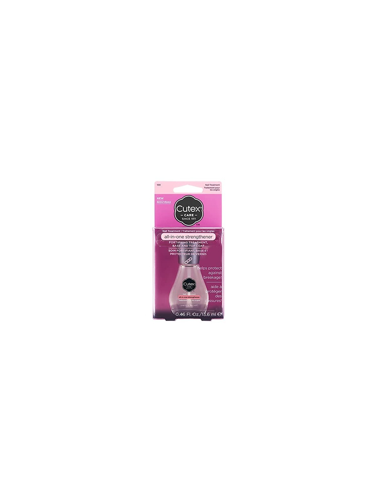 Cutex TRATTAMENTO FORTIFICANTE base e top coat 136ml donna