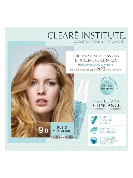 Clear Institute COLOUR CLINUANCE cabellos delicados 90rubio muy claro 1 unit donna