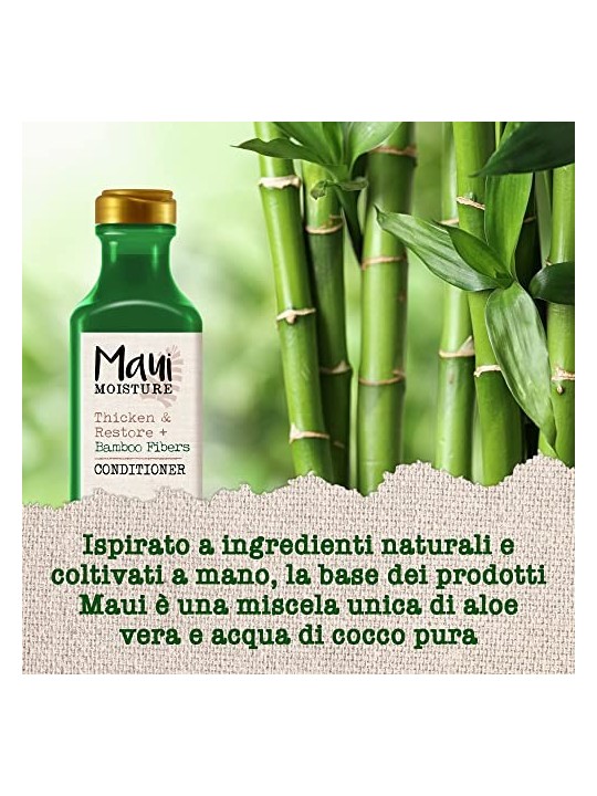 Maui FIBRE DI BAMBOO ispessire e restaurare balsamo 385ml unisex